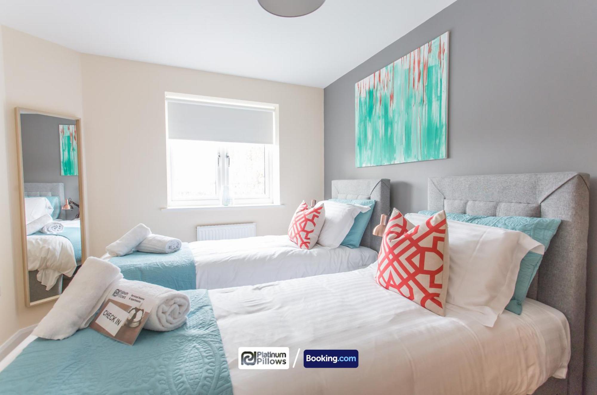 Modern Oxford 2 Bedroom Apartments, Near Headington Hospital, Families & Contractor Accommodation With Parking Esterno foto